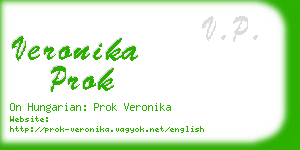 veronika prok business card